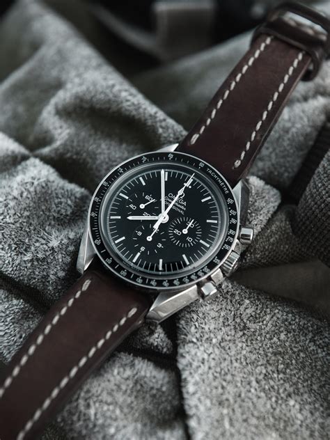 best omega speedmaster straps|Omega Speedmaster professional leather strap.